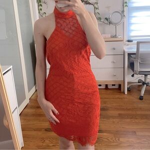 ✨NWT✨ NaaNaa Lace Orange Dress